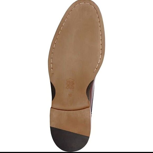 Joseph Abboud NWB Sz12 Burgundy/Cherry Leather Owings Cap Toe Lace Up Oxfords Dr - Picture 11 of 13